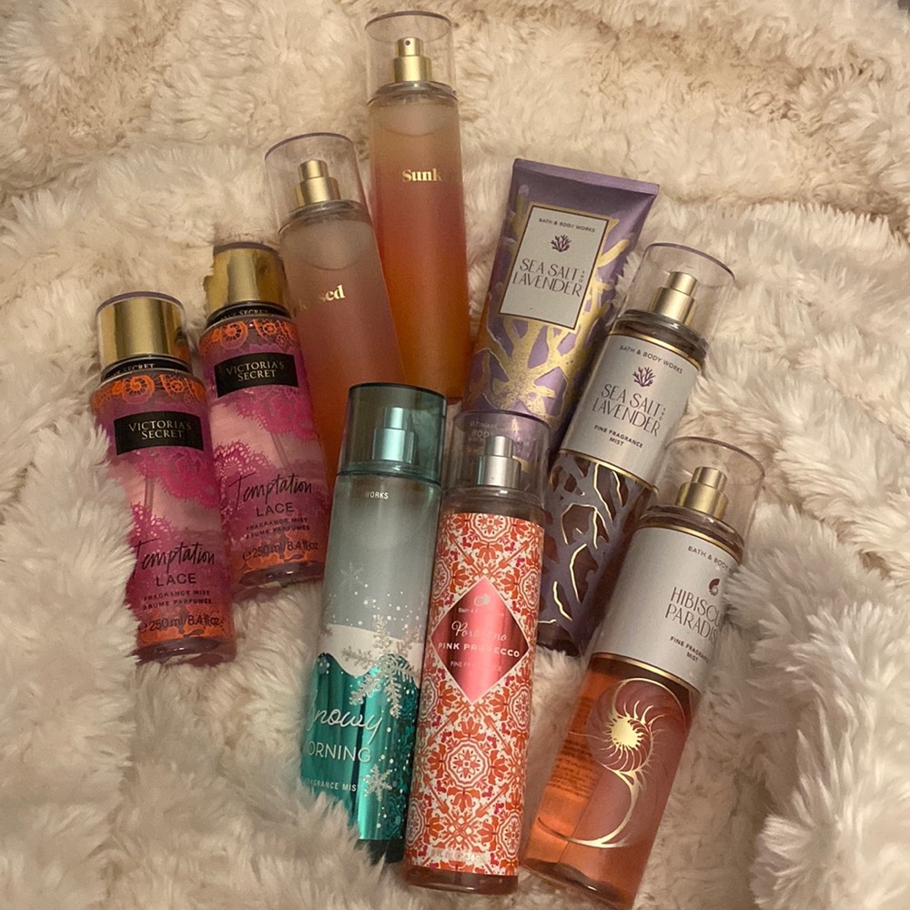 7 Bath and Body Works & 2 Victoria’s Secret Fragrance Bundle